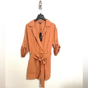 Fashion Nova Rust Romper